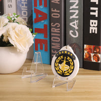 1 x RAW Customer Returns Hejo Pack of 24 acrylic card stands, mini easel, easel stand, transparent acrylic easel holder for coins, pocket watches, medals - RRP €11.09