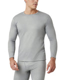 1 x RAW Customer Returns LAPASA Men s Thermal Shirt Long Sleeve Winter Thermal Underwear Round Neck Thermal Top Shirt Thermoflux 300 Extra Warm M26 XL Extra Warm Light Heather Gray 1 Pack  - RRP €24.3