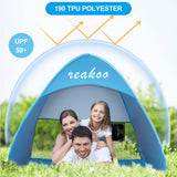 1 x RAW Customer Returns Automatic Beach Tent, Portable Beach Shelter, Anti UV Tent, UV Sun Protection UPF 50 Pop Up Beach Tent for Adults - RRP €33.43