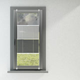 5 x Brand New WL.Roc Day and Night translucent and shading pleated blinds white-grey 60x130cm  - RRP €102.0