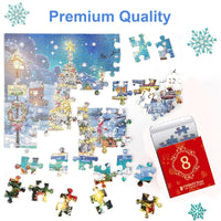 1 x RAW Customer Returns Advent Calendar 2023 Puzzle, 24 Boxes 1008 Piece Countdown to Christmas Puzzle, Advent Calendar Puzzle for Adults and Kids, Christmas Calendar Jigsaw Puzzle Gift - RRP €27.76