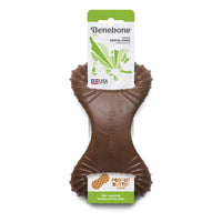 1 x RAW Customer Returns Benebone Peanut Flavored Regular Size Dental Chew Toy, Dark Brown - RRP €18.0