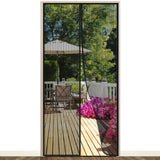 1 x RAW Customer Returns Fly screen balcony door, EGNBU insect protection door magnet, 110x230CM, mosquito net door without drilling, fly protection magnet curtain is ideal for patio door cellar door, easy adhesive installation, black - RRP €20.39