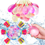 11 x Brand New Egmelos 222 pieces water bomb set, colorful self-closing water bombs, 6 bundles with 37 water bomb balloons each, 60 seconds quick fill water bomb set, bunch o balloons for outdoor 222pcs  - RRP €88.55