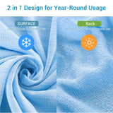 1 x RAW Customer Returns Marchpower summer blanket microfiber Arc-Chill, self-cooling cooling blanket with Japanese Q-Max 0.4, cool and cozy, 2 in 1 double-sided soft blanket sofa blanket travel blanket 150 200cm blue  - RRP €39.99