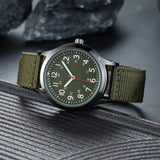 1 x RAW Customer Returns CIVO Men s Watch 40mm Military Wristwatch Men Waterproof Luminous 12 24 Hour Sport Watches for Men Simple Analog Army Green Nylon Everyday Watch, Gifts for Men - RRP €21.99