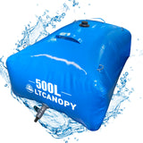 1 x RAW Customer Returns LTCANOPY 500L 132 Gallon Water Storage Bladder Container, Large Water Tank with Valve, Foldable Portable Water Bag for Farmland Irrigation, Emergency Shower Water Tank for RV Camping - RRP €138.0