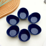 9 x RAW Customer Returns Swuut Ceramic Dip Bowls Set of 6,1.5 Oz White Dip Pinch Bowl, Soy Sauce Dishes, Mini Bowls for Charcuterie Board Sushi, Tomato Sauce, BBQ and Party Supplies Navy  - RRP €170.01