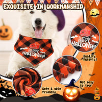 4 x Brand New Aoriher Pet Halloween Costume Dog Bandana and Pet Witch Hat Cat Bib with Bat and Pumpkin Pattern Halloween Accessories for Dogs and Cats - RRP €72.0