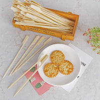 18 x Brand New VABNEER 200 Pieces Wooden Skewers Bamboo Skewers for Barbecue, Vegetables, Fruit, Family Parties - RRP €410.4