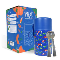 1 x RAW Customer Returns Marfrand. Thermos container for baby food. Thermos cup for children. Thermos cup for baby food. Thermos container for children. Thermos cup for food for children. 550 ml. Dinosaur - RRP €20.16