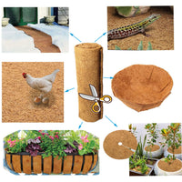 1 x RAW Customer Returns SUNYAY Coconut Mat 100 Organic 30x200 cm, Coco Liner Mulch for Plants, Weed Control Fabric Mat, Coconut Carpet for Animals, Brown - RRP €13.99