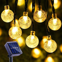 1 x RAW Customer Returns Moxled Solar Fairy Lights Outdoor 60 LED, 11M Fairy Lights Outdoor Solar Waterproof, 8 Modes Solar Fairy Lights Outdoor for Garden, Patio, Balcony, Parties Warm White  - RRP €15.73