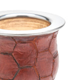 1 x RAW Customer Returns balibetov Premium Yerba Mate Gourd Mate Cup - Uruguayan Mate - Leather Wrapped - Including Bombilla and Cleaning Brush Camionero  - RRP €62.4