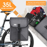 1 x RAW Customer Returns HONGYEA bicycle bag double bag, three-dimensional for luggage rack 35L Large Bicycle bag with waterproof rain cover Luggage rack bags for ebike MTB racing bike - RRP €39.02