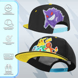 1 x RAW Customer Returns Pokemon Baseball Cap Snapback Cap Kids Boys Bucket Hat Kids Hats Fisherman Hat Boys Girls Fisherman Hat Fishing Hat Sun Hat Kids Pikachu Official Merchandise Black Yellow  - RRP €19.18