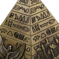 1 x RAW Customer Returns Sharplace Retro Egypt Pyramid Model as Collection Gift - Bronze - RRP €20.4