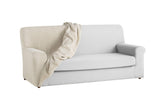 1 x RAW Customer Returns textile-home TEIDE Elastic Sofa Cover, 3 seater - From 180 to 240 cm. Ivory color - RRP €30.85