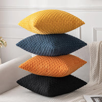 1 x RAW Customer Returns MIULEE Corduroy Velvet Cushion Cover Decorative Cushion Cover Modern Sofa Cushion Decorative Cushion Couch Cushion Decorative Cushion Soft for Sofa Living Room Bedroom Set of 2 50 x 50 cm Orange - RRP €20.16