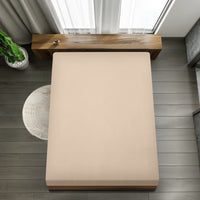 1 x RAW Customer Returns Utopia Bedding - Fitted sheet 180x200cm - Beige - Brushed polyester microfiber fitted sheet - 35 cm deep pocket - RRP €18.13