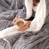 1 x Brand New EMEMA Soft Fluffy Blanket Flannel Blanket Fleece Blanket Living Blankets Warm Couch Blankets Sofa Blanket Throw Blanket Thick Throw as Bedspread for Bed Couch Bedroom Office 125x150 cm Gray - RRP €28.99