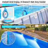 1 x RAW Customer Returns LyLmLe LED pool lighting, 20W RGB pool spotlight with magnet for steel wall pools, frame pools, IP68 waterproof dimmable color-changing underwater pool light with APP control, 8m cable, 12V - RRP €69.99