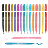 17 x RAW Customer Returns MAIKEDEPOT Handlettering Pens 15 Pieces Assorted Colors Calligraphy Pens Set Sign Brush Pen Fiber Tip for Beginners Writing, Signature, Illustration Design and Drawing - RRP €291.38