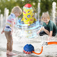 6 x Brand New Pipihome Rocket water sprinkler for children outdoors, water rocket sprinkler water toy for children outdoors, water game garden toy for children, outdoor toy for ages 3 4 5 6 7 8 years and up - RRP €112.56