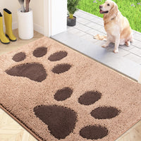 1 x RAW Customer Returns FCSDETAIL washable dirt trapper mat 60 x 90 cm, indoor doormat, absorbent doormat, non-slip cleaning mat, waterproof carpet for dog, entrance, wet paws - RRP €39.0