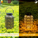 1 x RAW Customer Returns Lanterns for outdoors - OxyLED Solar Lantern Large 1500 mAh Metal LED Garden Light 2 Pieces IP44 Waterproof Vintage Hanging Balcony Decoration for Outdoor Patio Terrace Wall Table Warm White - RRP €40.44