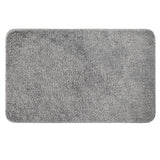 1 x RAW Customer Returns MIULEE Carpet Bath Mat Bathroom Carpet Bed Rug Non-Slip Bath Rug Bath Mat Absorbent Shower Rug Washable Doormat for Living Room Bedroom Bathroom 50x80 cm Gray - RRP €22.18