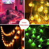 1 x RAW Customer Returns StarryEver LED Fairy Lights Balls Colorful, 4.5M 30 LED Color Changing Fairy Lights Battery USB Operated, 16 Colors Crystal Ball Fairy Lights Outdoor Indoor with Remote Control for Garden Patio Room Decoration - RRP €20.16