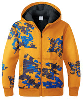 1 x RAW Customer Returns SwissWell fleece jacket for children, boys, winter jacket, fleece lined, warm sweat jacket with zip and hood, hooded jacket, children s jackets, yellow - RRP €48.4