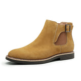 1 x Brand New Bruno Marc Men s Chelsea Boots Suede Boots Ankle Boots Khaki SBBO2219M-E Size 45 EUR  - RRP €26.21