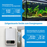 1 x RAW Customer Returns DEWENWILS timer socket, digital timer German version with 16 switching programs, countdown function, 180 rotatable display, digital timer socket for aquarium 2 pieces - RRP €21.17