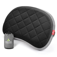 1 x RAW Customer Returns HIKENTURE Inflatable Camping Pillow with Removable Cover, Inflatable Travel Pillow Lightweight, Ergonomic Pillow on the Go, Inflatable Pillow Camping Pillow Outdoor, Inflatable Pillow-Black - RRP €20.64