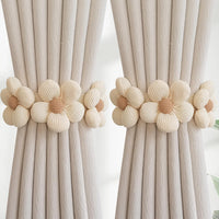 9 x Brand New Magnetic Curtain Tiebacks Buckles Magnetic Curtain Holder Buckles Strap Rope Tie Backs Curtains for Home Living Room Office Beige - RRP €90.63