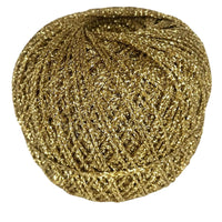 1 x Brand New Stenli crochet yarn metallic glitter fine in the color gold DIY glitter yarn 350 m 50 g - RRP €13.61