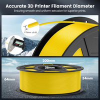 1 x RAW Customer Returns SUNLU PLA Filament 1.75mm, Neatly Wound 3D Printer Filament PLA 1.75mm, Easy to Use, Dimensional Accuracy - 0.02mm, 1KG Spool 3D Filament, Compatible With Most 3D Printers, Yellow - RRP €23.99