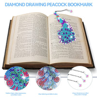 1 x RAW Customer Returns GMMG Diamond Painting Bookmarks 6 Pieces 5D DIY Diamond Painting Bookmarks Bookmark Peacocks Book Markers Set Rhinestone Bookmarks for Page Marking - RRP €12.1