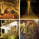 5 x RAW Customer Returns litogo 2 Pack Solar Fairy Lights Outdoor, 12M 120 LED Fairy Lights Outdoor Waterproof Copper Wire 8 Mode Solar Fairy Lights Decoration for Garden, Balcony, Terrace, Gate, Yard, Wedding, Party Warm White  - RRP €74.95