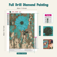 1 x Brand New RICUVED Flower Diamond Painting Kits, 5D Flower Diamond Painting Kits for Adults Round Diamonds Landscape Diamond Painting Kits Crystal Diamond Art Kits for Home Decor 30x40cm - RRP €19.2