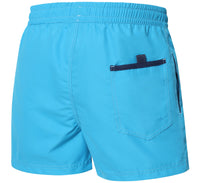 1 x RAW Customer Returns Ladeheid men s swim shorts, short swim shorts, swimming trunks LAZA1001 azure blue, navy blue, 5XL  - RRP €26.21