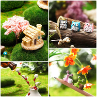 1 x RAW Customer Returns Skylety 64 Miniature Fairy Garden Accessories Ornament Mini Miniature Animals Kit Animal Figurines Miniature Animals Micro Landscape Accessories for Dollhouse - RRP €19.99