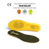 1 x RAW Customer Returns Footgel- Foot Gel Works Insoles help prevent and relieve injuries caused by impacts against the ground when practicing any type of work activity Naranjo, 48-52  - RRP €20.57