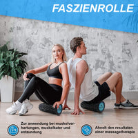 1 x RAW Customer Returns ELVIRE fascia roller for deep massage - includes foam rollers, massage roller soft for trigger points, fascia ball massage ball , foot roller - for back, legs, feet, neck plantar fasciitis - RRP €34.99