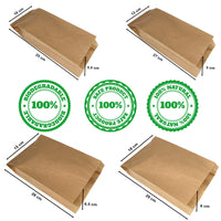 1 x RAW Customer Returns Loxato Paper Bags for Food 1000 pcs - Paper Bread Bags - Paper Food Bags - Bread Paper Bags - Kraft Paper Bags - Paper Bags for Food - Bread Bag 18x6x29cm - RRP €48.99