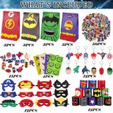 1 x RAW Customer Returns Superhero party bags gifts, 114 gift bags fillers with mask, stickers, etc. candy bags party bags mix perfect for game prizes, children s birthday gifts - RRP €25.2