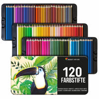 1 x RAW Customer Returns Zenacolor - 120 professional colored pencils set, with metal box - colored pencils set with 120 unique colors - drawing, sketching, coloring - colored pencils for adults or children - RRP €24.99