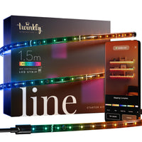 1 x RAW Customer Returns Twinkly Line Starter Kit - RGB LED Strip Lights, self-adhesive magnetic - app-controlled interior decoration - black, 1.5m - RRP €44.81